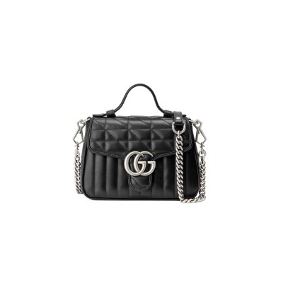 GUCCI GG MARMONT MINI TOP HANDLE BAG 583571 (21*15.5*8cm)